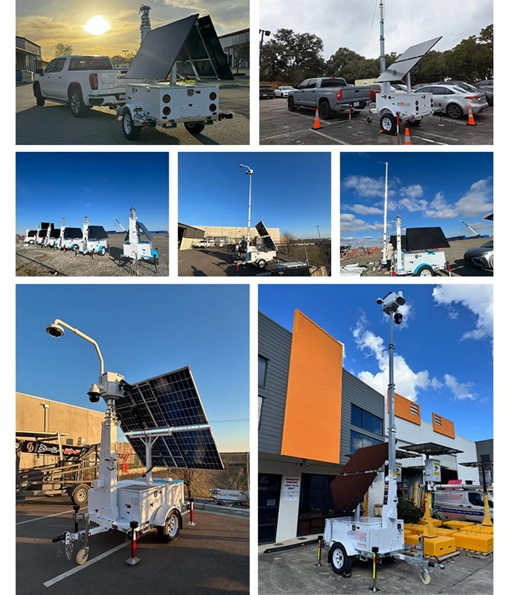 Mobile CCTV Surveillance Trailers factory